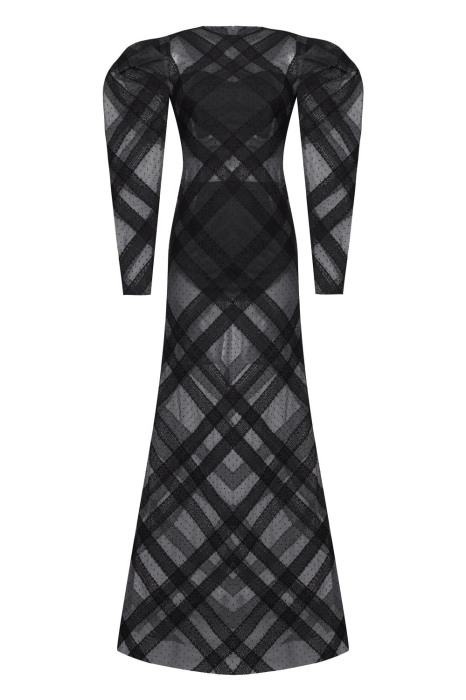 Платье "Флориан" черное, фатин, черное кружево