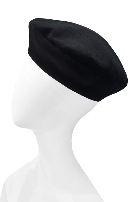 Берет черный бархат