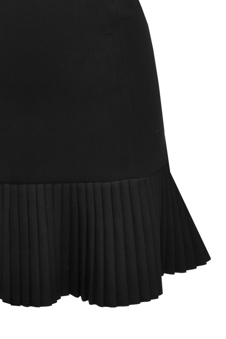 Юбка черная, мини, с плиссеровкой (длина 45 см)