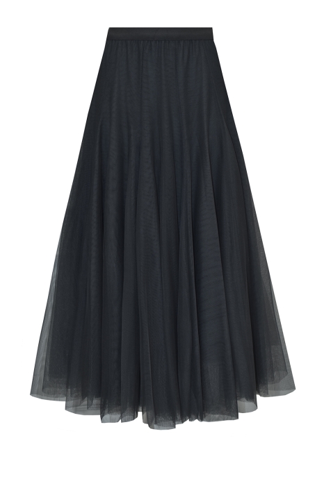 Юбка - пачка "Идлен" темно-серый графит, фатин, пышная (длина 85 см)