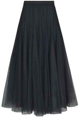 Юбка - пачка "Идлен" темно-серый графит, фатин, пышная (длина 85 см)