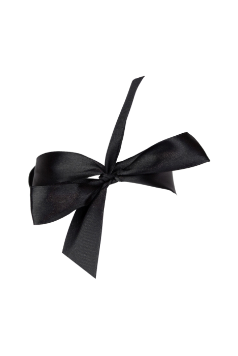 Брошь - чокер "Камелия" черная