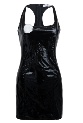 Платье эко-кожа ЛАК, мини