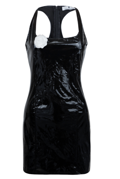 Платье эко-кожа ЛАК, мини