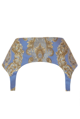 Пояс-Корсет "Версаль Уисли"сине - золотистое, атлас