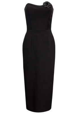 Платье-футляр "Кенма" черное, корсетное