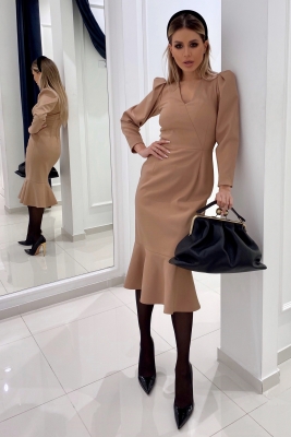 Платье "Трамп" песочное