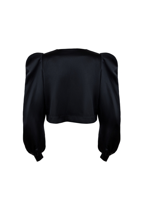 Жакет черный, укороченный