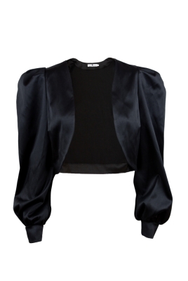 Жакет черный, укороченный