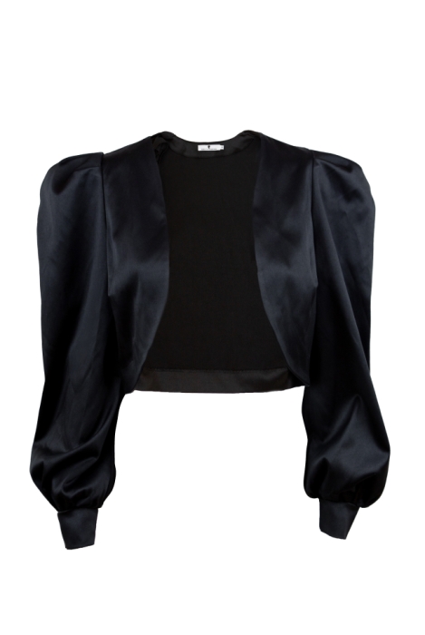 Жакет черный, укороченный