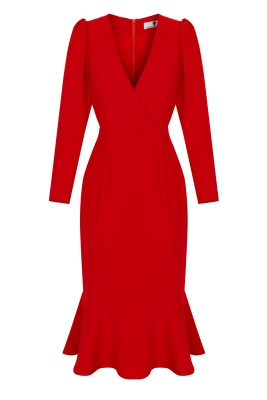 Платье "Трамп" красное NEW