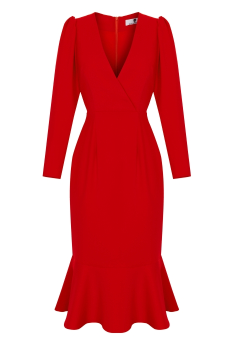 Платье "Трамп" красное NEW