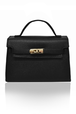 Сумка "Берта" черная, эко-кожа