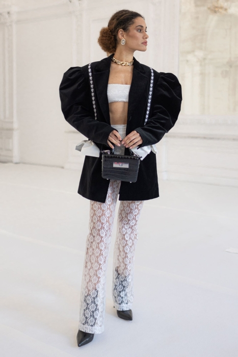 Брюки "Эльвис" белые, кружево