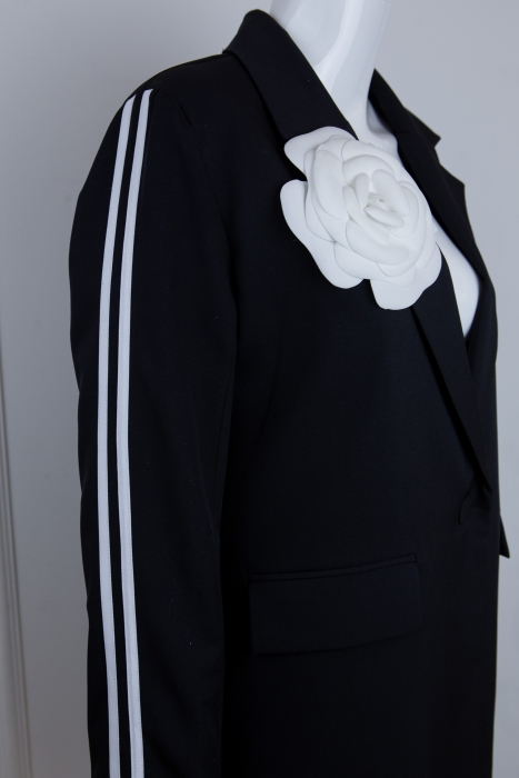 Костюм "Мерфи" черный, с лампасами + брошь