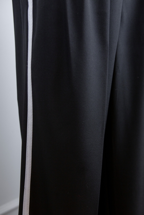 Костюм "Мерфи" черный, с лампасами + брошь