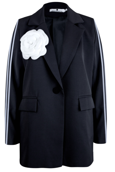 Костюм "Мерфи" черный, с лампасами + брошь