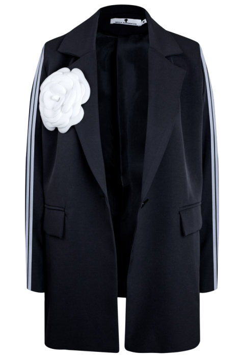 Костюм "Мерфи" черный, с лампасами + брошь