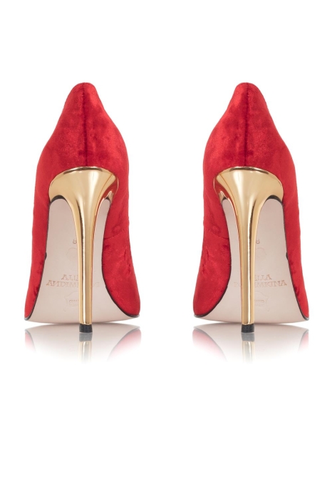 Туфли "Эмми" бархат красные