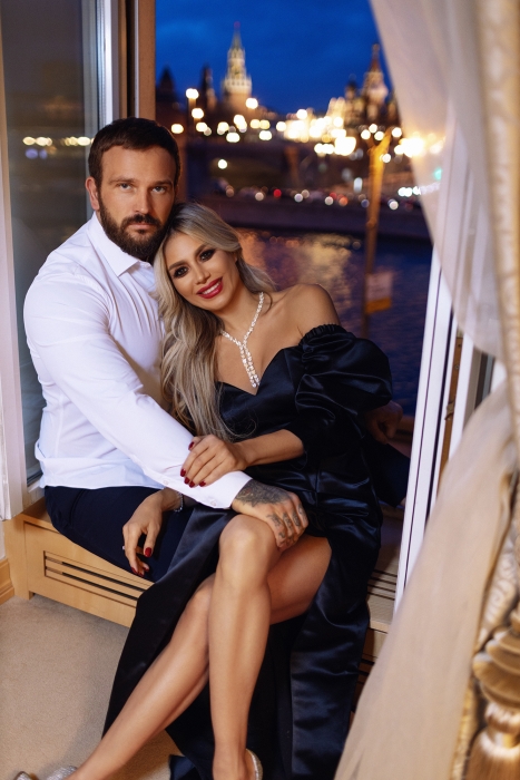 Платье "Эльзи" макси, черное, атлас