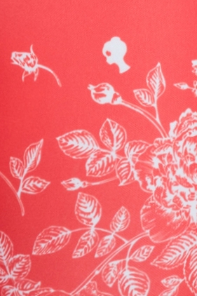 Лосины "Фит" красные, молочный принт