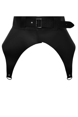Пояс - корсет "Софи" черный, кожа (натуральная)