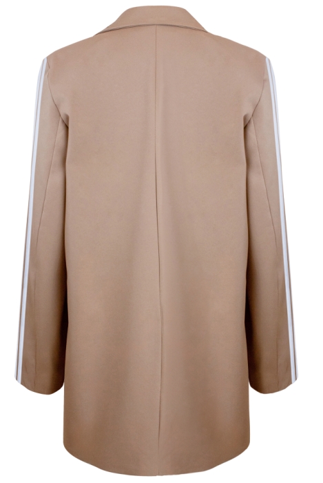 Костюм "Мерфи" бежевый, с лампасами + брошь