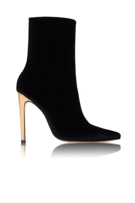 Ботильоны "SS-18" бархат черные