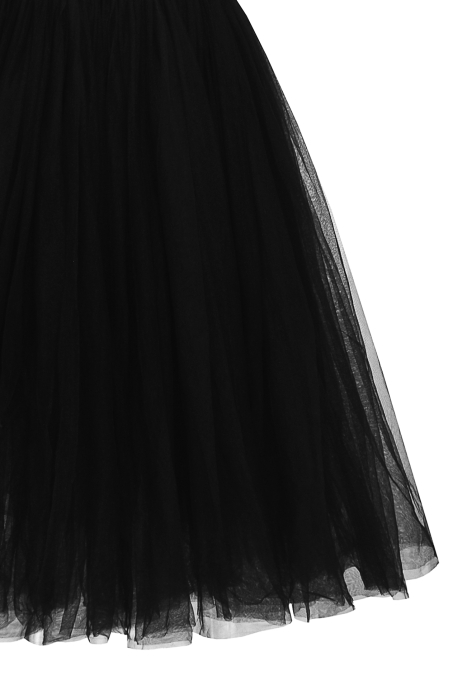 Платье-пачка "Шарлотта" черное, с жемчугом