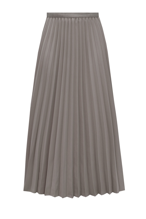 Юбка "плиссе" нюдовая, миди (длина 80 см)
