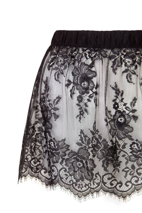 Баска "Канэлла" черная, кружево