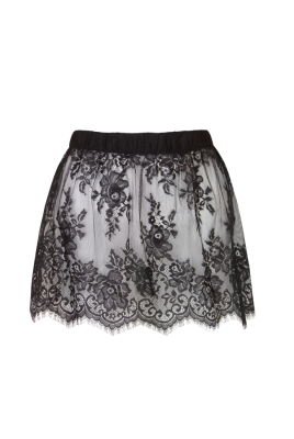 Баска "Канэлла" черная, кружево