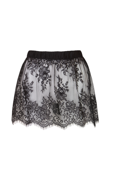 Баска "Канэлла" черная, кружево