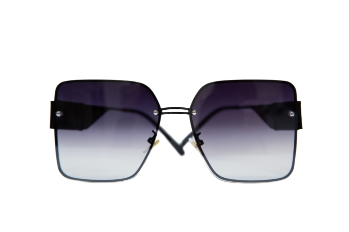 Очки солнцезащитные, металл, ЛОГО, линзы с затемнением