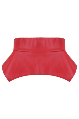 Пояс - баска красная, эко-кожа, имитация подтяжек