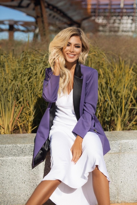 Комбинация "Жюли" молочная, миди