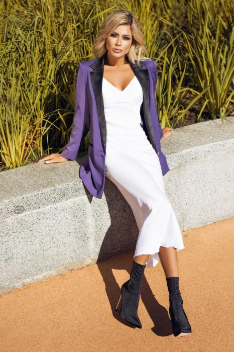 Комбинация "Жюли" молочная, миди