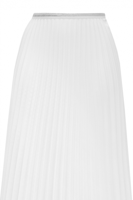 Юбка "плиссе" белая, миди (длина 90 см)