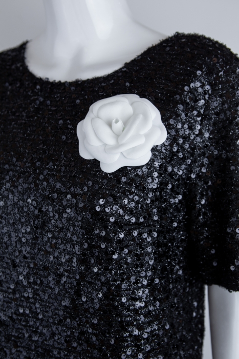 Платье "Милиан" черное, люрекс с пайетками