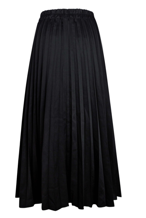 Юбка "плиссе" черная, миди (длина 90 см)