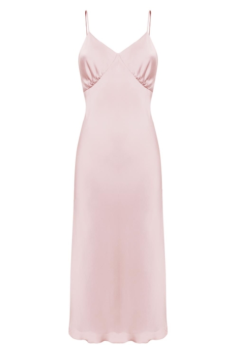 Комбинация "Жюли" пудровая, миди