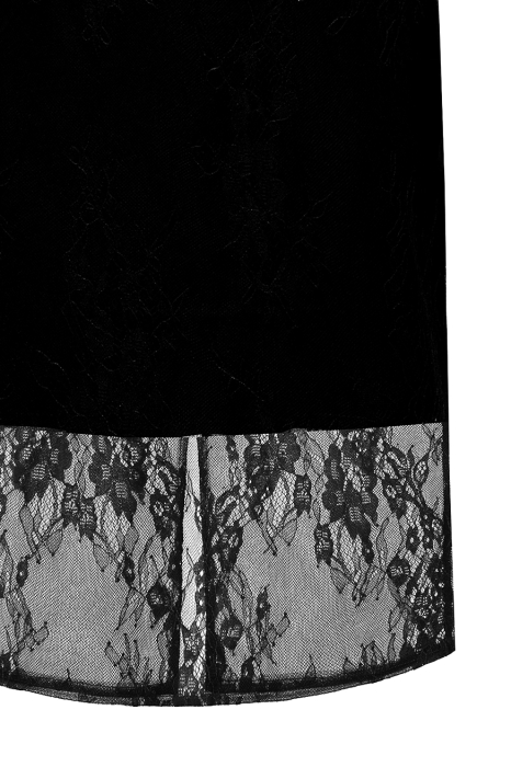 Платье "Новэлла" черное, миди, кружево