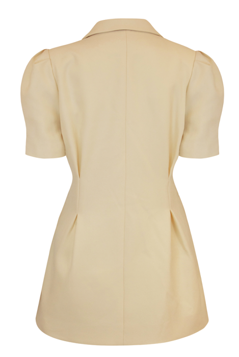 Пиджак - жакет "Брис" светло-бежевый, короткий рукав - фонарик