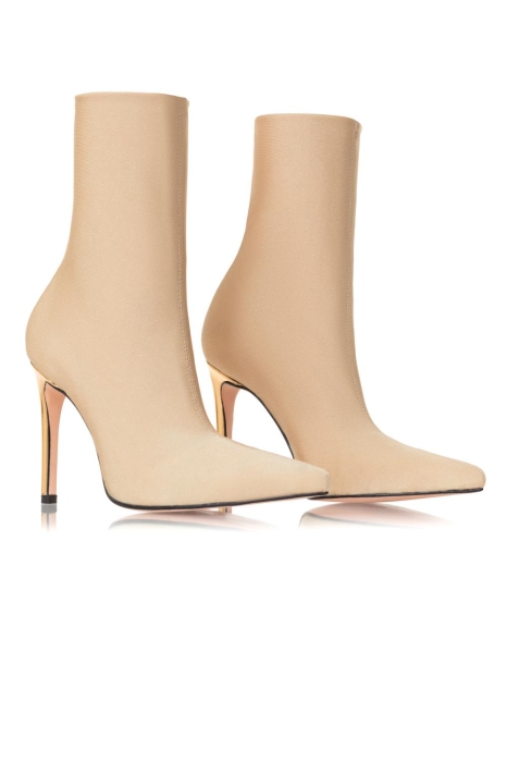 Ботильоны "SS-18" бифлекс нюдовые