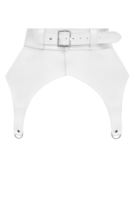 Пояс - корсет "Софи" белый, кожа (натуральная)