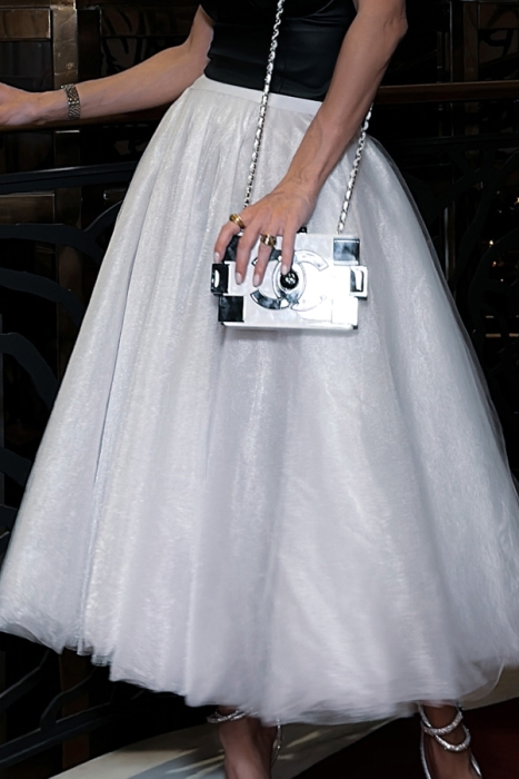 Юбка - пачка "Ирис" белая, фатин, миди (длина 80 см), пышная