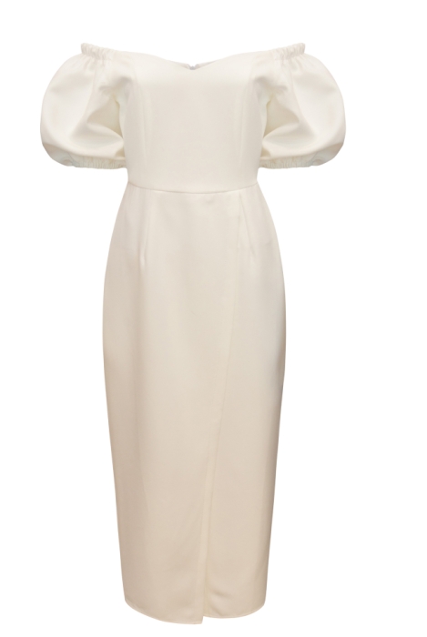 Платье "Эльзи" белое, миди