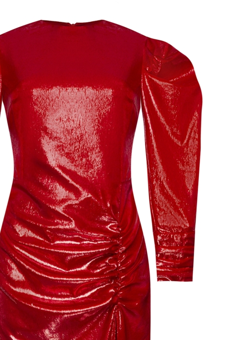 Платье "Шерил" красное, бархат ламе