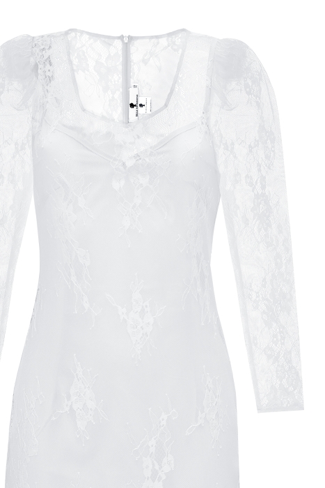 Платье "Новэлла" белое, миди, кружево