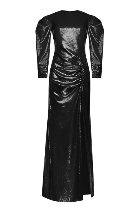 Платье "Шерил" черное, бархат ламе 